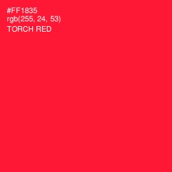 #FF1835 - Torch Red Color Image